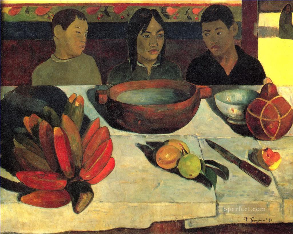 The Meal The Bananas Post Impressionism Primitivism Paul Gauguin Oil Paintings